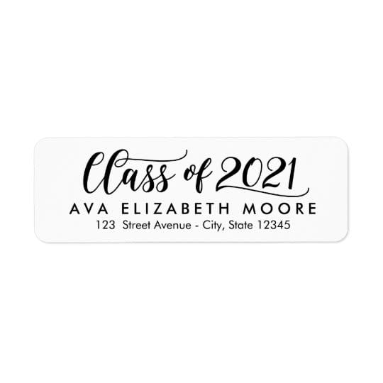 Graduation Return Address Labels Printable Custom Gra vrogue.co