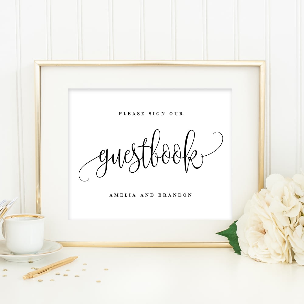 Bridal shower sign set Instant download Printable wedding signs templates bundle deal Blush floral custom calligraphy wedding sign package