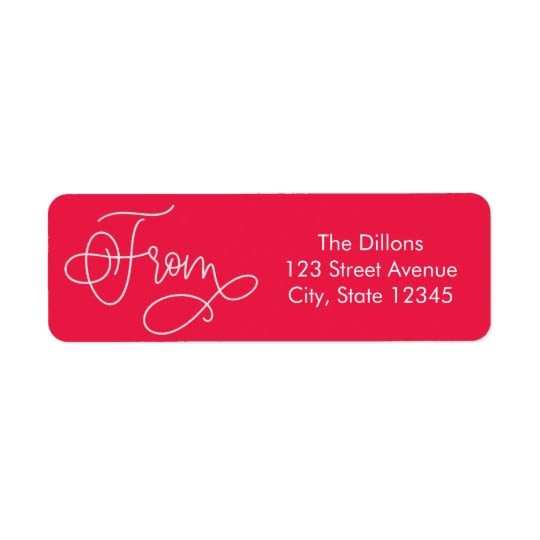 Fun Greeting Holiday Return Address Labels - Berry Berry Sweet